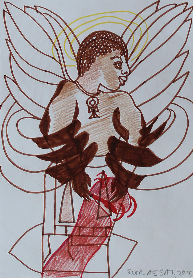St Michael The Archangel #18 Painting by Gloria Ssali