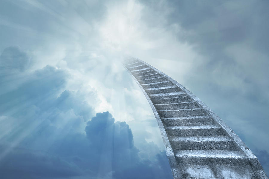 Stairway to heaven 2 Digital Art by Les Cunliffe