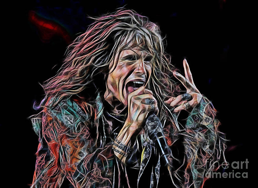 Steven Tyler Collection #18 Mixed Media by Marvin Blaine
