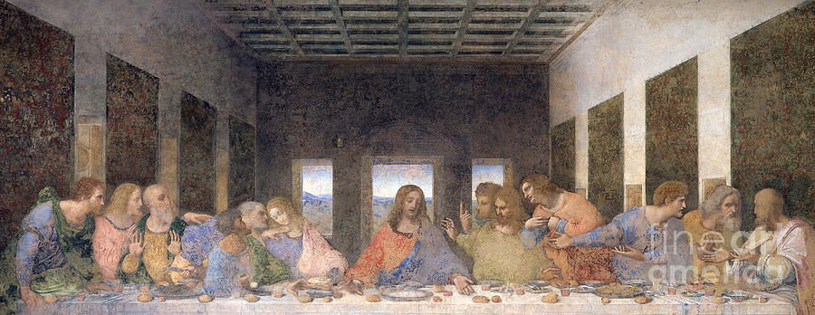 Leonardo Da Vinci Painting - The Last Supper by Leonardo Da Vinci