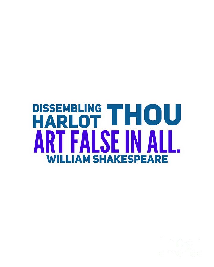 William Shakespeare, Insults and Profanities #18 Digital Art by Esoterica Art Agency