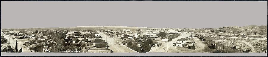 180 degrees panoramic birds-eye view of Tombstone Arizona n.d.-2015 Photograph by David Lee Guss