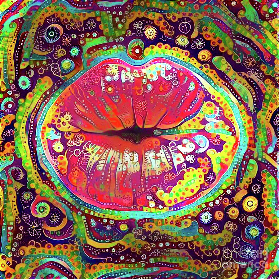 Kissing Lips #180 Digital Art by Amy Cicconi