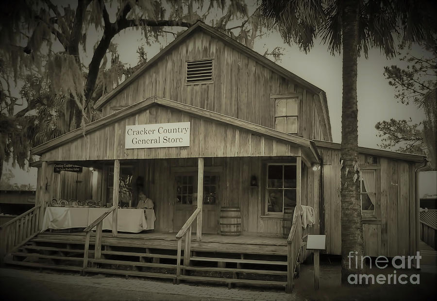 1800s Rainey General Store Sepia Photograph by D Hackett