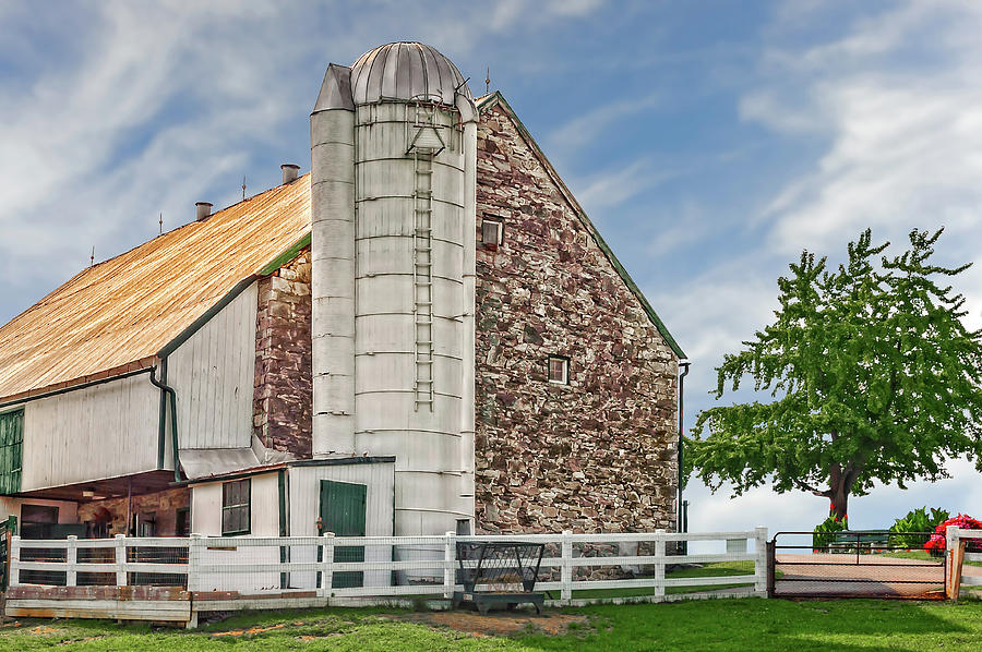 1803 Amish Stone Barn  -  1803amishstonebarn172790 Photograph by Frank J Benz