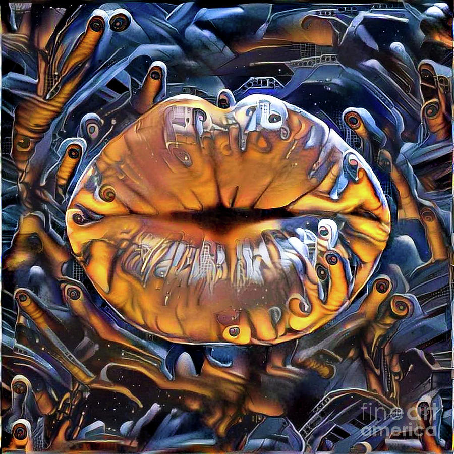 Kissing Lips #181 Digital Art by Amy Cicconi