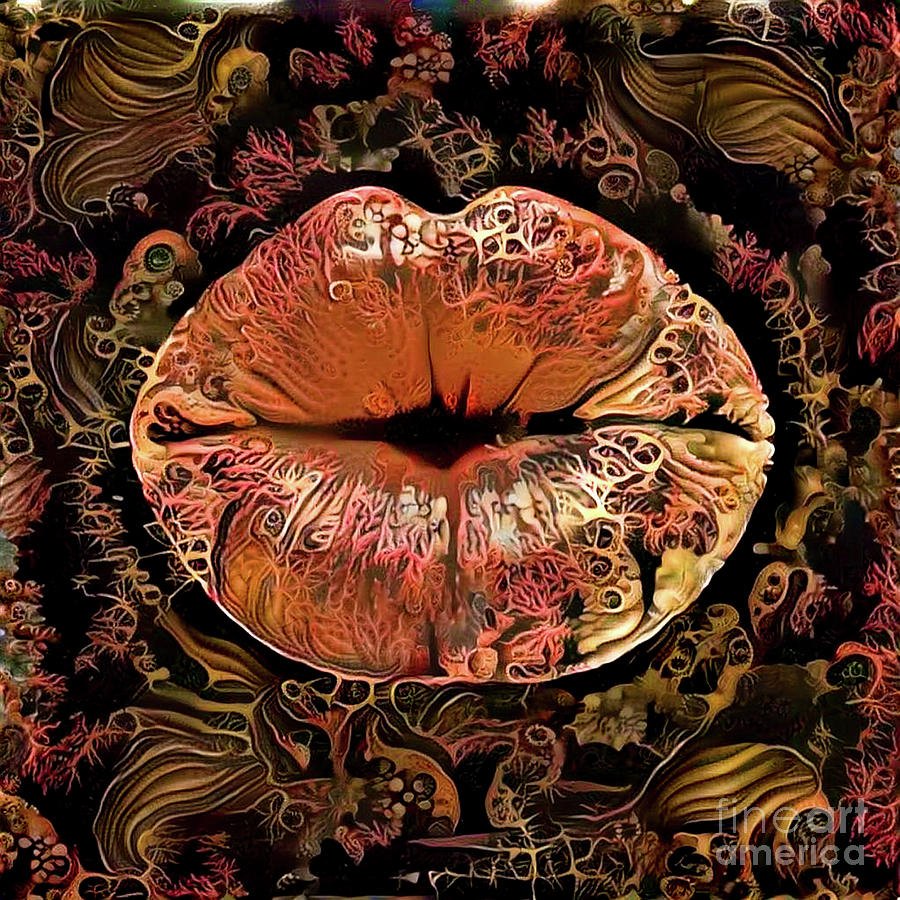 Kissing Lips #183 Digital Art by Amy Cicconi