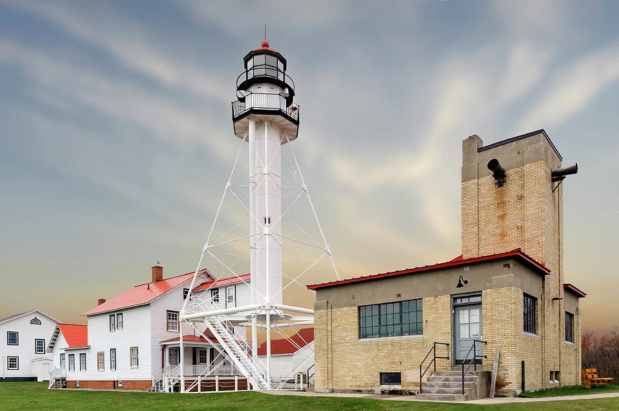1849 Whitefish Point Light Station  -  whitefishpointlight171450 Photograph by Frank J Benz