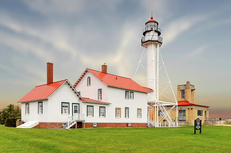 1849 Whitefish Point Light Station  -  whitefishpointlight171457 Photograph by Frank J Benz