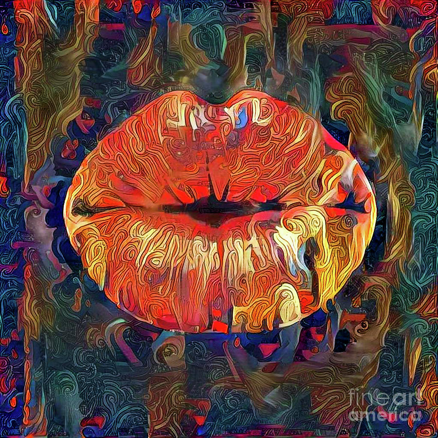 Kissing Lips #185 Digital Art by Amy Cicconi