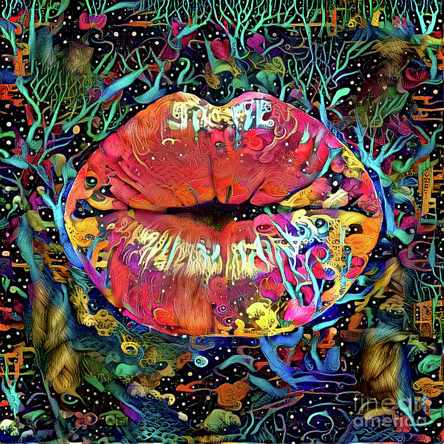 Kissing Lips #186 Digital Art by Amy Cicconi