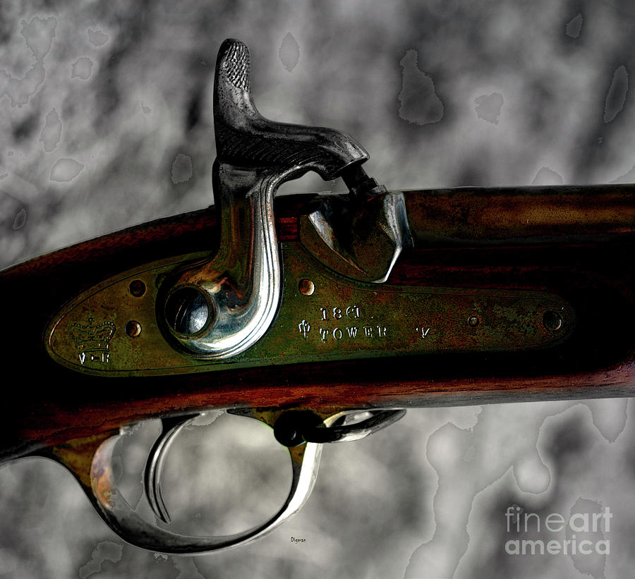 Civil War Photograph - 1861 Tower Enfield Rifle  by Steven Digman
