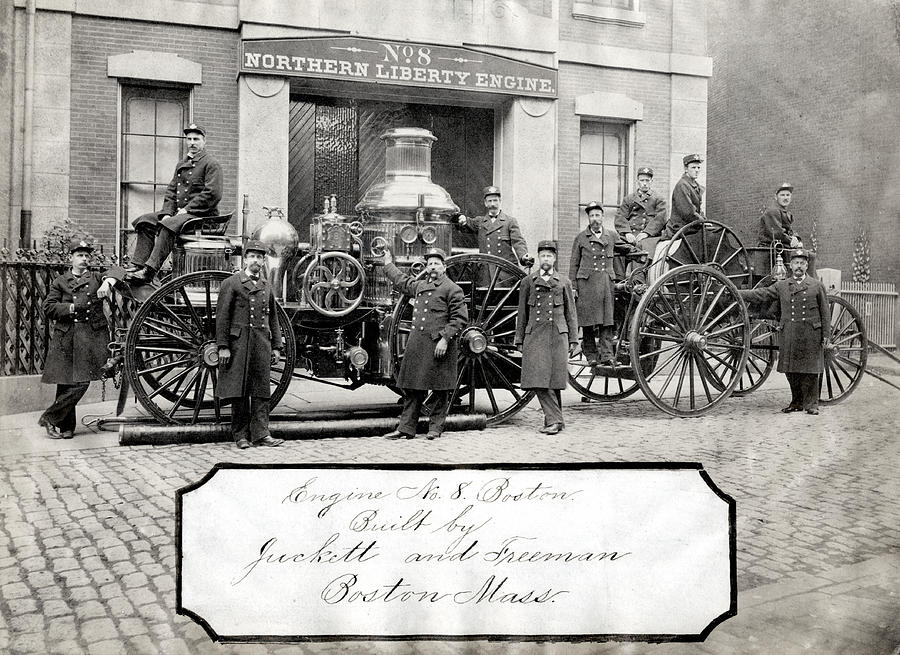 1869 Northern Liberty Fire Department North End Boston Photograph by Historic Image