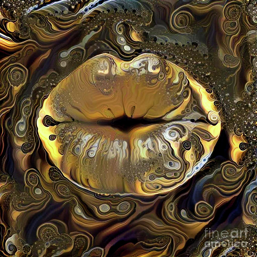 Kissing Lips #187 Digital Art by Amy Cicconi