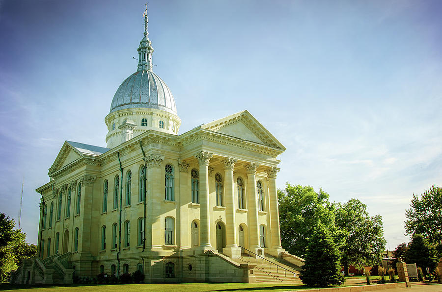 1870 Carlinville Courthouse Photograph by Susan McMenamin - Fine Art ...