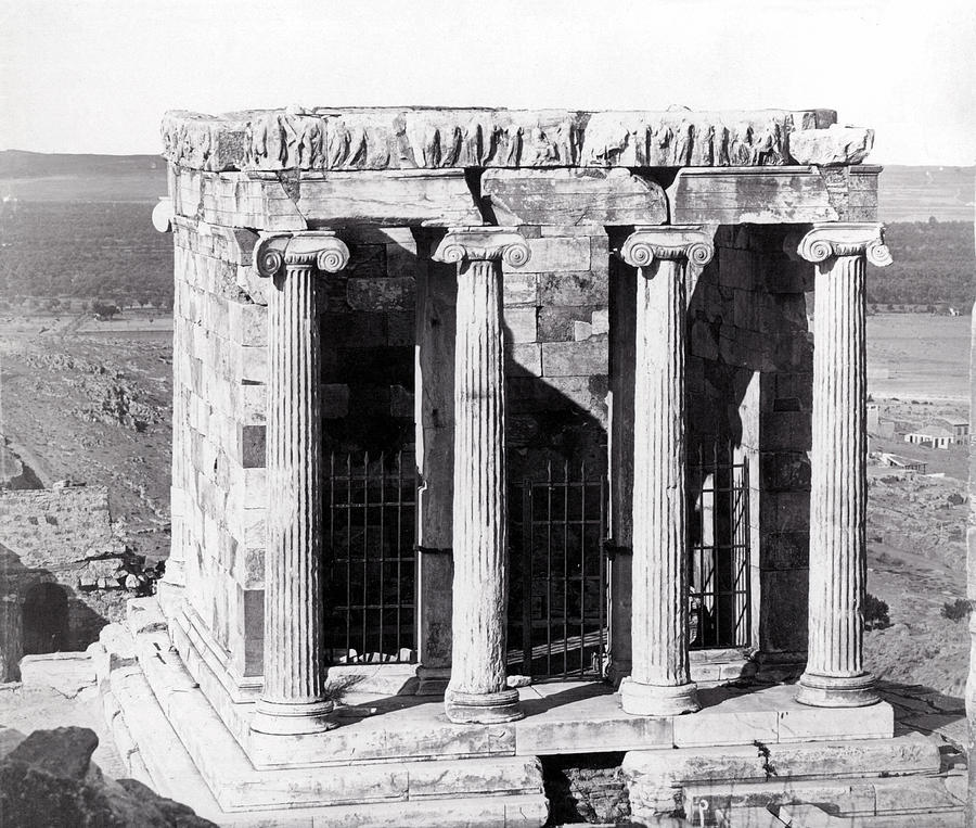 mammalian Breaking news mud 1870 Temple of Athena Nike, Athens Photograph by Historic Image - Fine Art  America