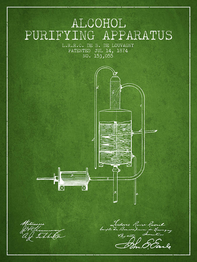 1874 Alcohol Purifying Apparatus Patent Fb77_pg Digital Art