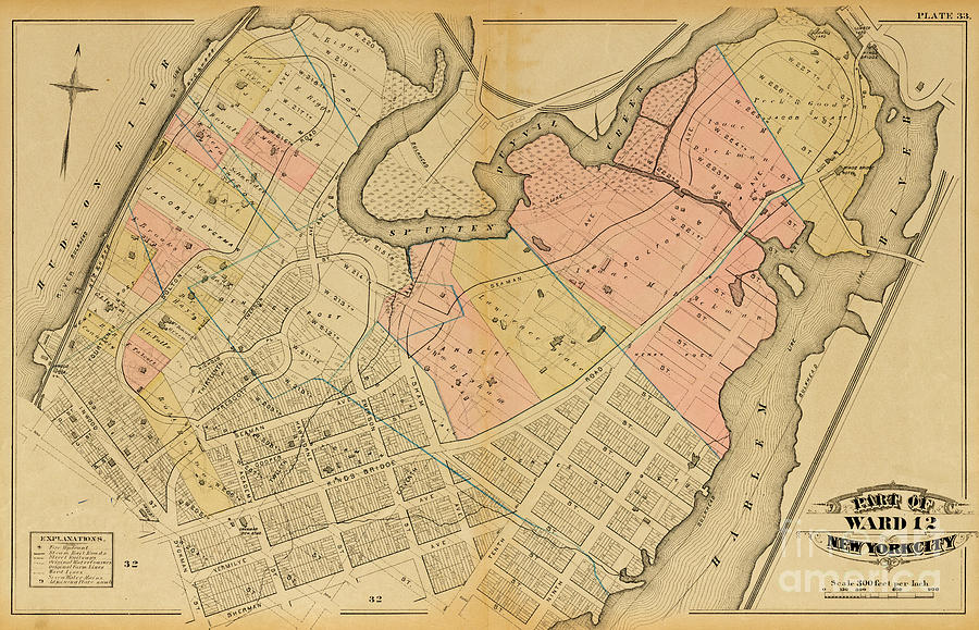 1879 Inwood Map  Photograph by Cole Thompson