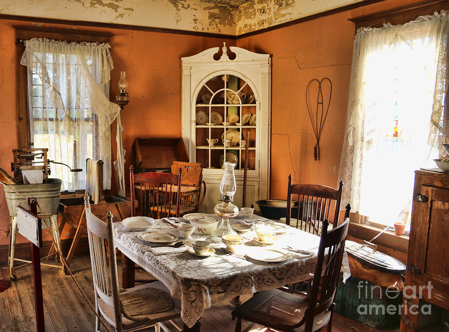 1880 Dining Room  8377 Photograph by Jack Schultz