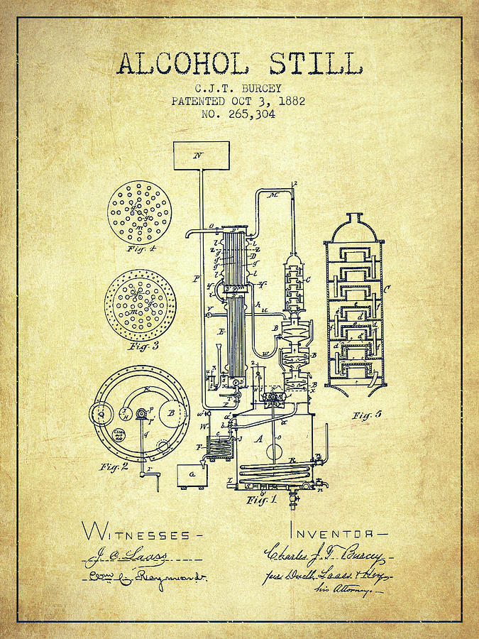 1882 Alcohol Still Patent Fb80_vn Digital Art
