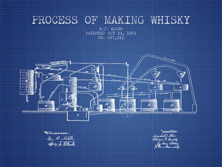 1883 Process Of Making Whisky Patent Fb76_bp Digital Art