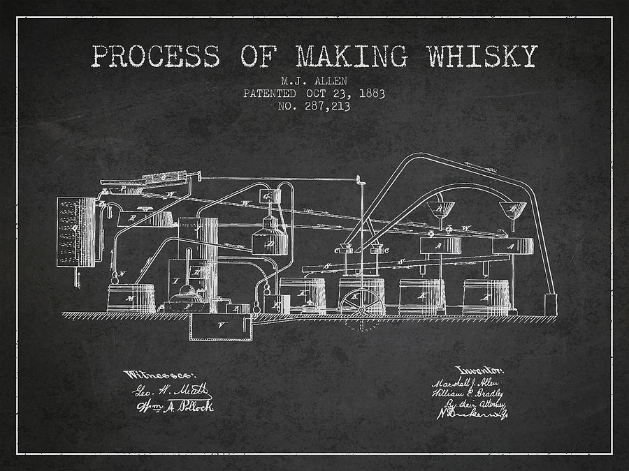 1883 Process Of Making Whisky Patent Fb76_cg Digital Art