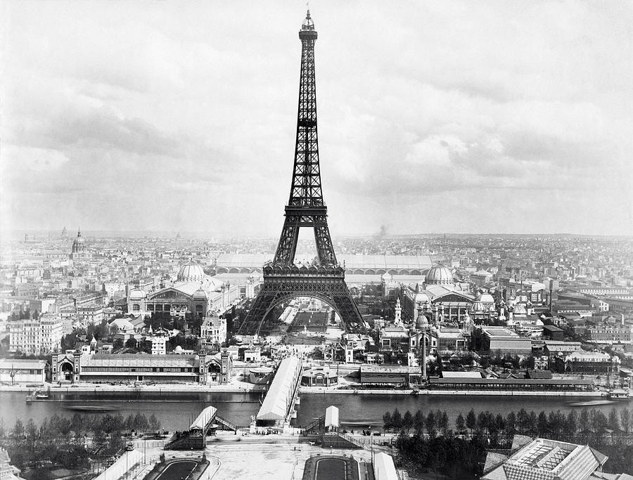1889 Panorama of Paris France Photograph by Historic Image