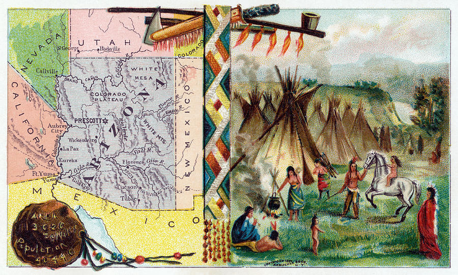 1889 The State of Arizona Painting by Historic Image