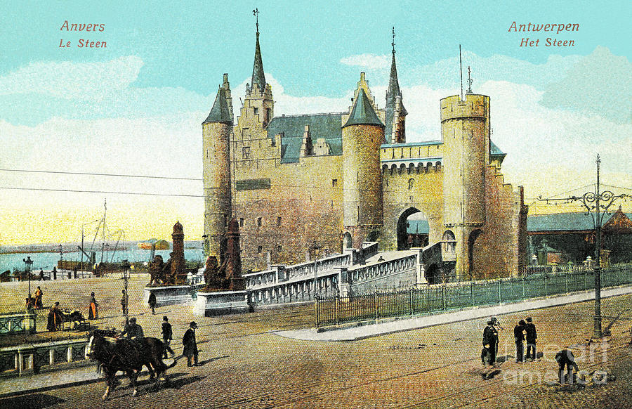 1890 Antwerpen Antwerp Steen castle Photograph by Heidi De Leeuw