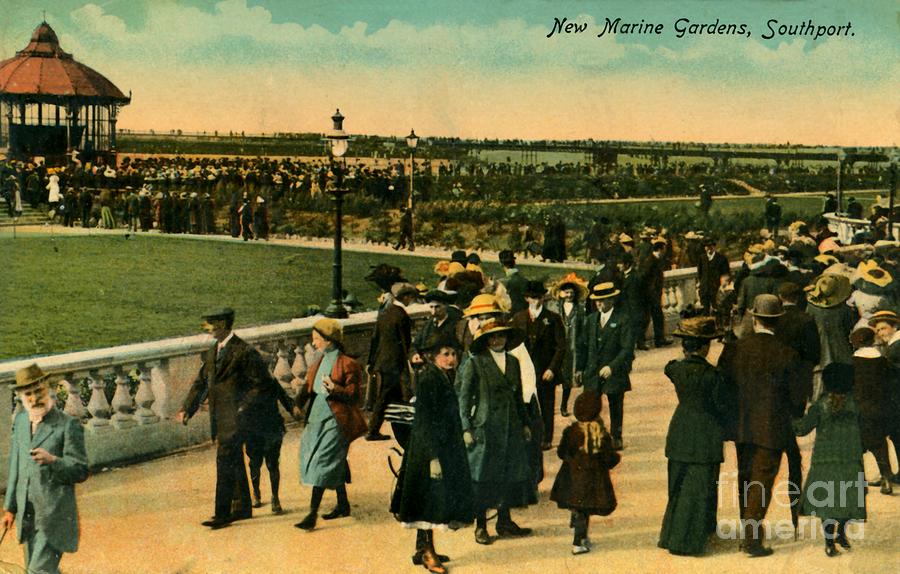 1890 New Marine Gardens Southport Merseyside Photograph by Heidi De Leeuw