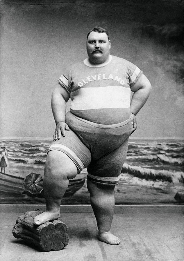 1890 The Big Guy Photograph by Historic Image