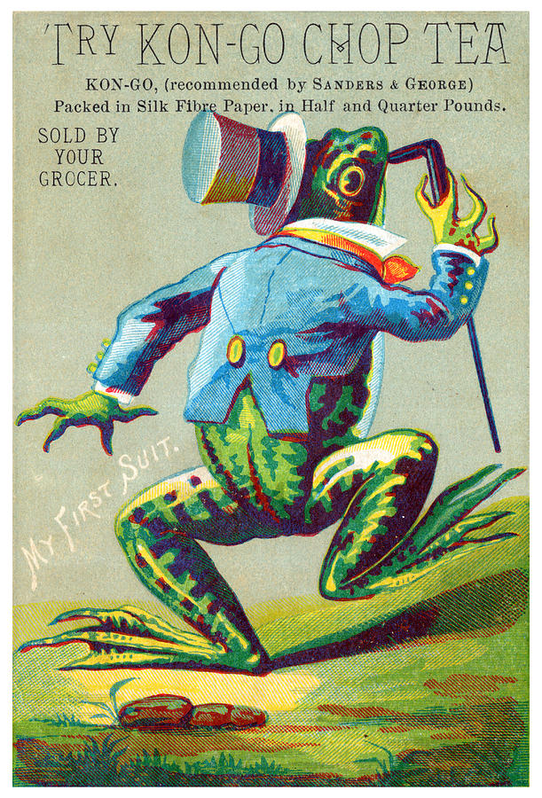 1890 Frogs First Suit Painting by Historic Image