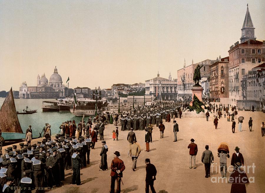 1890s Riva degli Schiavoni Venice Italy photo Photograph by Heidi De Leeuw