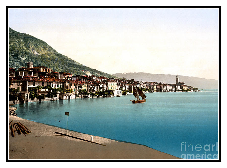 1890s  Salo Lake Garda Italy photo  Photograph by Heidi De Leeuw