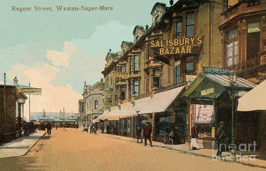 1890s Weston-Super-Mare Regent Street Photograph by Heidi De Leeuw