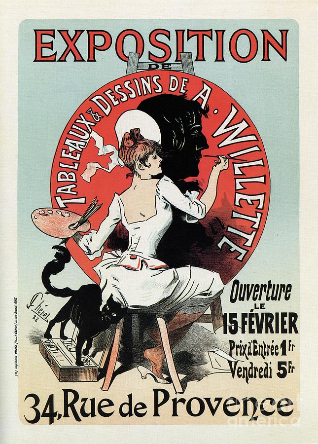 1894 Paris Art Exposition Willette Digital Art by Heidi De Leeuw