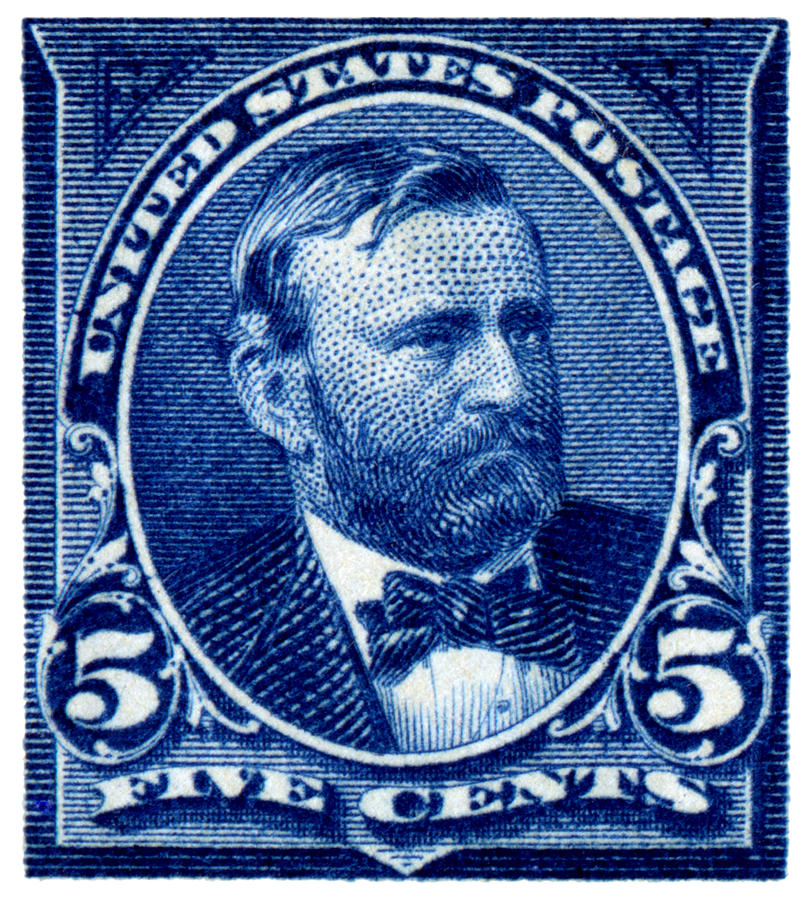 1898 Ulysses S. Grant Stamp Painting by Historic Image
