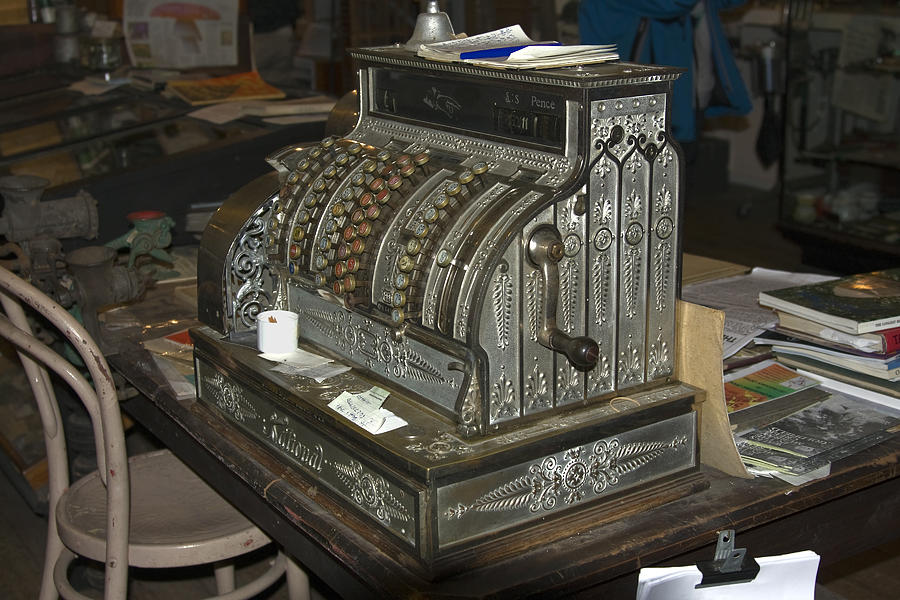 1899 Cash Register Photograph by Sally Weigand - Fine Art America