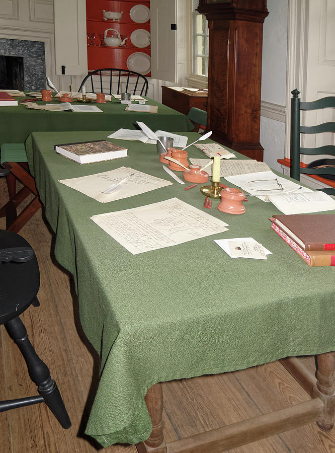 18th Century Conference Room Photograph by Sally Weigand