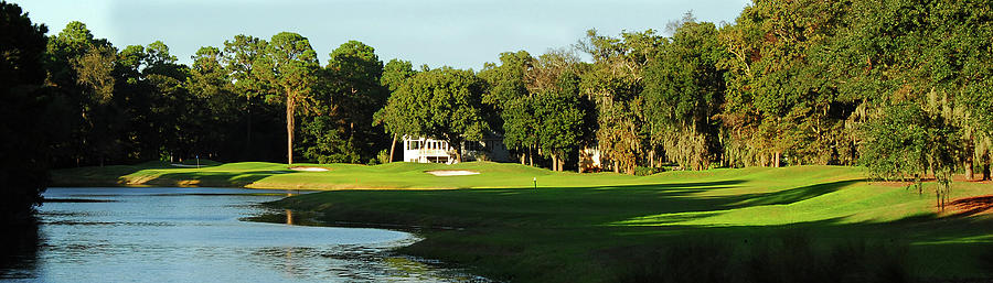 18th Hole, Arthur Hills Course, Palmetto Hall Photograph by Jerry Griffin