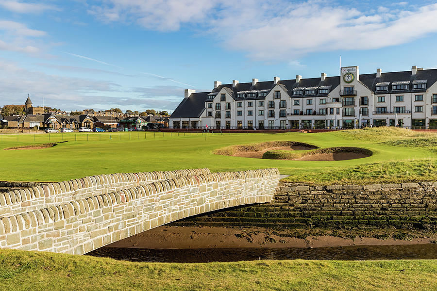 18th Hole at Carnoustie Golf Links Photograph by Mike Centioli