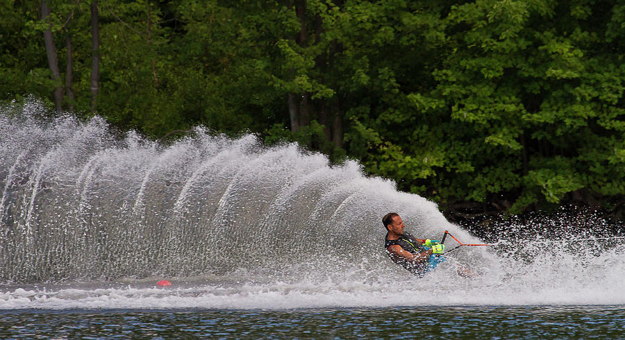 38th Annual Lakes Region Open Water Ski Tournament #19 Photograph by Benjamin Dahl