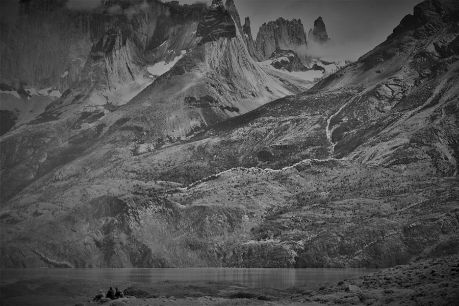 Patagonia Vista Black and White Photograph by Mark Mitchell
