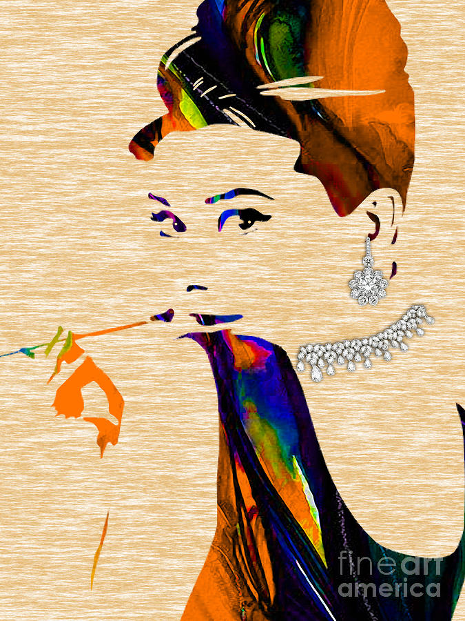 Audrey Hepburn Mixed Media - Audrey Hepburn Collection #19 by Marvin Blaine
