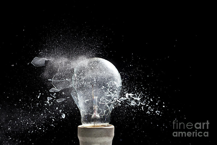 Bulb Explosion #19 Photograph by Gualtiero Boffi