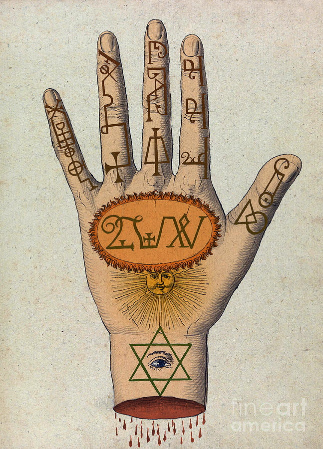 Cabbalistic Signs And Sigils, 18th #19 Photograph by Science Source