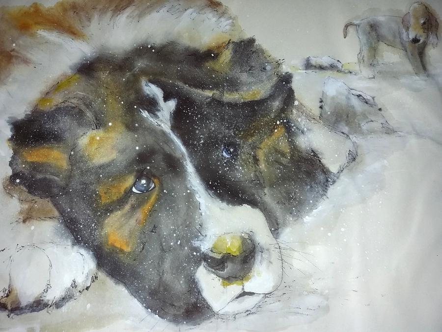 Dogs Dogs  Dogs album #19 Painting by Debbi Saccomanno Chan