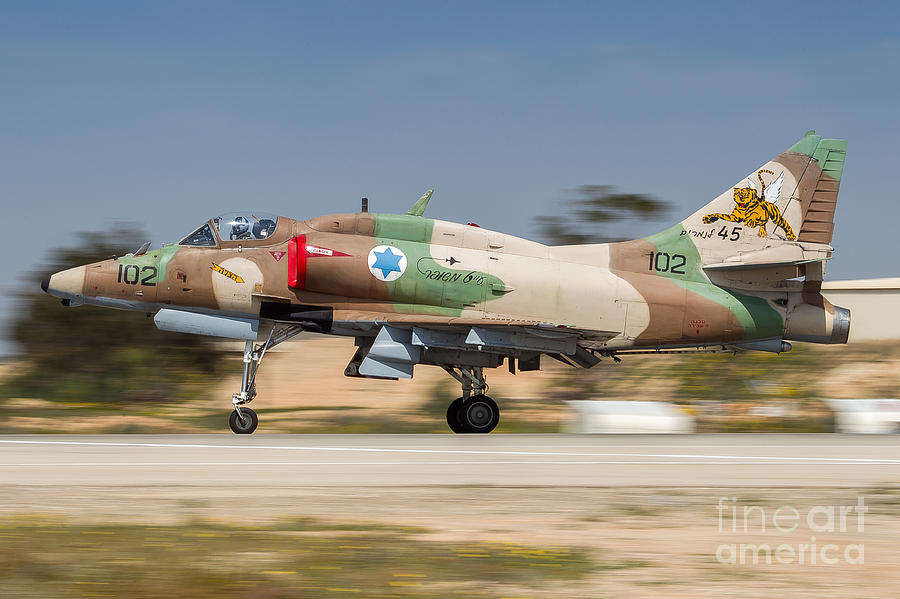 Israel Air Force A-4 skyhawk #19 Photograph by Nir Ben-Yosef