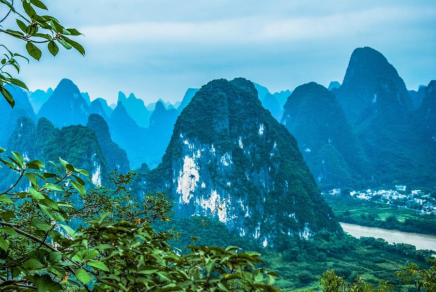 Karst mountains landscape Photograph by Carl Ning - Fine Art America