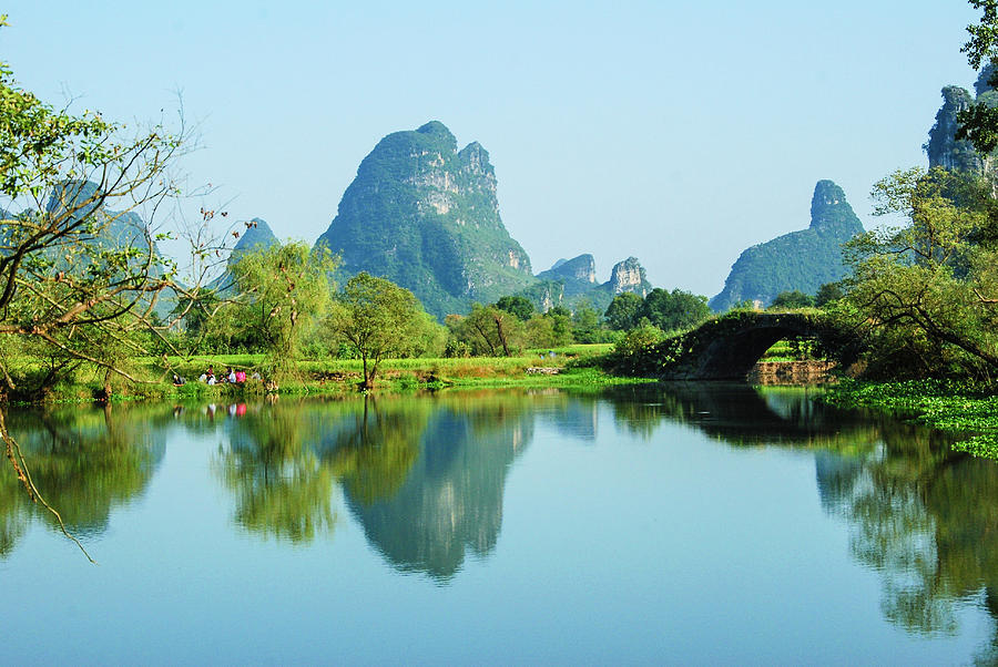 Karst Rural Scenery Photograph by Carl Ning